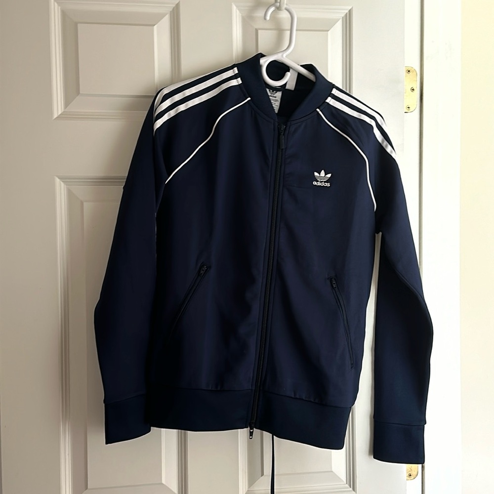 New Adidas women’s small navy track suit